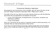 Homeowner Application