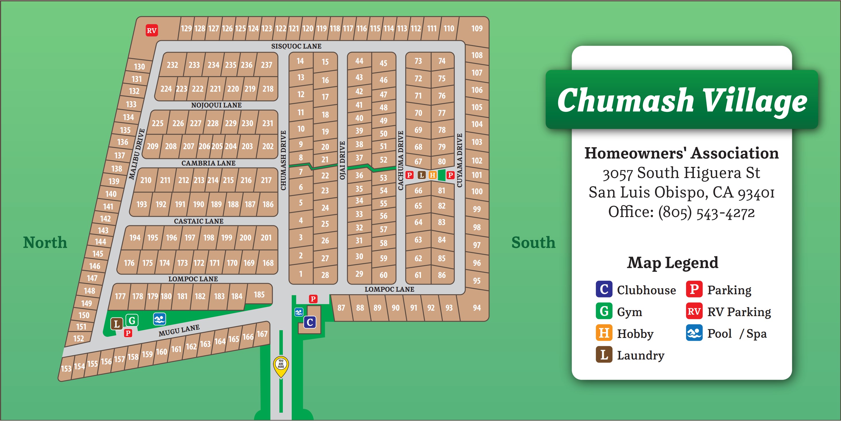 Map of Chumash Village