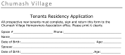 Tenant Application